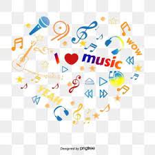 Alphabet Five Pointed Star Musical Note Heart Shape Colorful Elements Of Collage Five Pointed Star Musical Note Element Alphabet Poster Music Symbols Clip Art