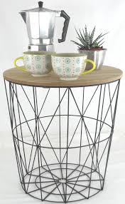 40 This Round Black Wire Table Is Useful As A Bedside A Lamp Table Or An Occasional Table In Any Room Industrial Loft Style X2f Retro Metal Wire Storage Ba