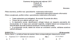 Check spelling or type a new query. Simulare Bac Martie 2017 Xii Subiecte Bareme Proba E D Anatomie È™i Fiziologie UmanÄƒ GeneticÄƒ È™i Ecologie UmanÄƒ Biologie VegetalÄƒ È™i AnimalÄƒ Chimie Economie FizicÄƒ Filosofie Geografie InformaticÄƒ LogicÄƒ Psihologie Sociologie 17 03 2017