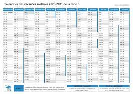 Le calendrier scolaire officiel 2020 2021 dates des vacances scolaires pour chaque zone a b ou c. Vacances Scolaires Zone B Calendrier Scolaire 2020 2021 Et 2021 2022