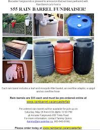 Explore beautiful rain barrel overflow solutions. Rain Barrel Fundraiser The Ancaster Agricultural Society