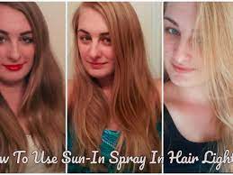 How to lighten blond hair and give them a golden glow? How To Lighten Your Hair Using Sun In Spray Hair Lightener Bellatory