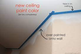 Lowe's® has everything you need to find the paint colors and finishes for your project. Home Improvement Painting A Straight Line On Textured Walls A Pro Painter S Secret Painted Ceiling Textured Walls Home Improvement