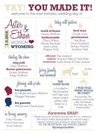 Infographic Wedding Program On Etsy Wedding Infographic Wedding Programs Wedding Ceremony Programs