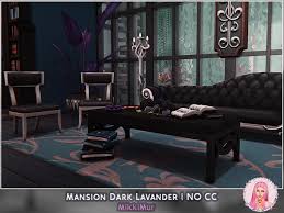 In homes that were smaller than 2,000 square feet, the average living room size was 256 square feet. Mikkimur Sims Mansion Dark Lavander