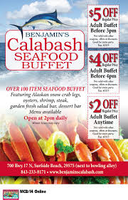 Benjamin S Calabash Seafood Buffet Myrtle Beach Resorts Seafood Buffet Calabash Seafood Seafood