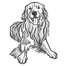 If you love your golden or just want one to love, celebrate them through coloring! Ace Points Embroidery Design Pack Small Golden Retriever Outline Golden Retriever Drawing Dog Outline