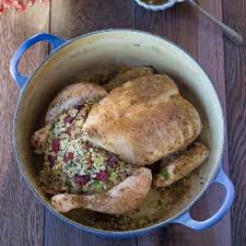 Honey Glazed Chicken With Quinoa Honey Glazed Chicken With Quinoa And Toasted Nut Stuffing My Dutch Honey Glazed Chicken Dutch Oven Recipes Quinoa Stuffing