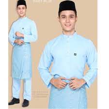 Ready stock baju kurung moden sedondon baju melayu 2017 warna emerald green. 35 Ide Baju Melayu Warna Biru Muda Jm Jewelry And Accessories