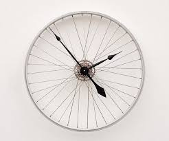 Recycled Bike Wheel Clock Upcycling Fahrrad Deko