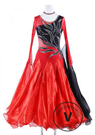 Black Fire International Standard Waltz Tango Dance Dress Venus Dancewear Your Private Dancewear Tailor Ballroom Competition Dress Competition Dress Dance Fashion