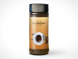 Download Glass Coffee Jar Bottle Twist Cap Psd Mockup Psd Mockups