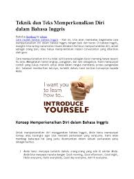 Pemberian ucapan selamat ulang tahun dengan bahasa arab cukup populer bagi kalangan umum terutama remaja masa kini, ya karena aku sendiri. Teknik Dan Teks Memperkenalkan Diri Dalam Bahasa Inggris 2 Bahasa Indonesia Bahasa Bahasa Bahasa Di Asia Tenggara