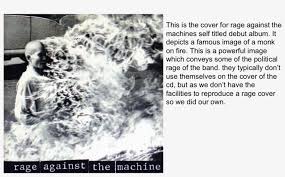 They are noted for their blend of hip hop, heavy metal, punk and funk as well as their revolutionary politics and lyrics. This Is The Cover For Rage Against The Machines Self Free Transparent Png Download Pngkey
