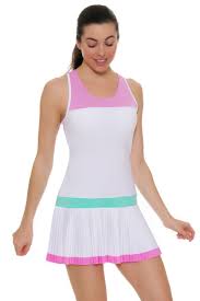 Fila Womens Elite Pleated Tennis Dress Fashion Tennis