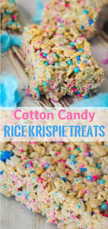 Cotton Candy Rice Krispie Treats Krispie Treats Recipe Rice Krispy Treats Recipe Dessert Recipes Easy