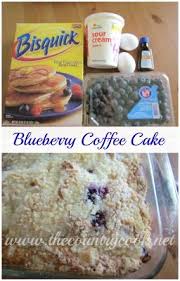 Bisquick Blueberry Coffee Cake Sour Cream Easy Biscuit Blueberry Cake Recipe Bisquick Recipes Blueberry Recipes Food
