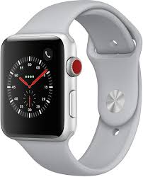 Apple Watch Series 3 Gps Cellular 42mm Silver Aluminum Case With Fog Sport Band