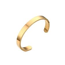 Textured bangle bracelet in 10k gold, white gold and rose gold. Buy Luigi Ricci Stainless Steel Titanium Bangle Bracelet For Men Gold