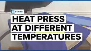 What temperature to heat press vinyl. How To Heat Press Materials At Different Temperatures Youtube