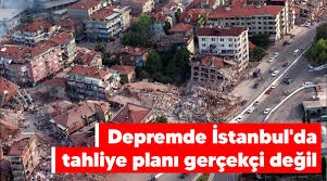 Görür, buralar heyelan olan yerler, şu anda bile hareket ediyor. Yeni Mesaj Derpemde Istanbul Da Tahliye Plani Gercekci Degil