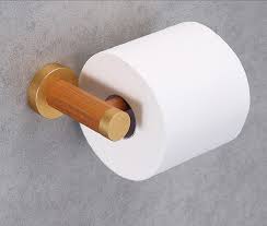 Update your existing bathroom hardware to add a fresh look and functionality to your bathroom. Wood Bathroom Hardware Accessories Sets Towel Rack Toilet Roll Holders Toilet Brush Holder