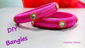 In this video we will show how to make wall hanging with silk thread. Awesome Diy Bangle Designs
