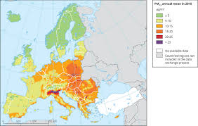Outdoor pm2.5 levels are most likely to be elevated on days with little or no wind or air mixing. Pm2 5 Annual Mean In 2015 European Environment Agency