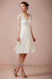 Maybe you would like to learn more about one of these? A Line Princess V Neck Chiffon Wedding Dress Izidresses Com Kleid Standesamt Kurz Brautkleid Knielang Hochzeit Kleid Standesamt