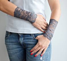 Amazon's choice for bracelet to cover wrist tattoo. Sleeve Extender Stretch Lace Long Cuff Bracelet Wrist Tattoo Etsy