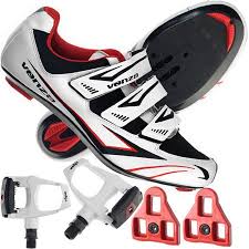 Venzo Road Bike For Shimano Spd Sl Look Cycling Bicycle Shoes Pedals
