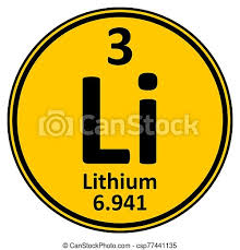 Swedish chemist johan august arfwedson discovered lithium in stockholm, sweden, in 1817. Periodic Table Element Lithium Icon Periodic Table Element Lithium Icon On White Background Vector Illustration Canstock