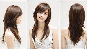 The layers frame the face and the added side long and short side bangs give any haircut more of a pop. Like Oblong Face Hairstyles Long Layered Hair With Side Bangs Long Hair Styles