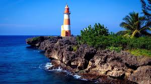 The Picturesque Folly Point Lighthouse Port Antonio Jamaica 492733125e0ec65e637fa662cb5749f0 Beach Landscape Picturesque Lighthouse
