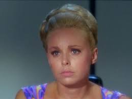 actress Sarah Marshall appeared in 1962 in Twilight Zone as the mother of  "Little Girl Lost", and then as Kirk's ex-girlfriend Janet Wallace in "The  Deadly Years"