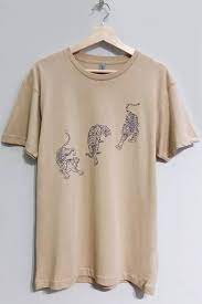 3 Tigers Oversized Graphic Tee Sand Tink Posh