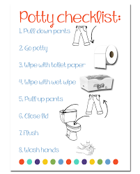 Potty Time Checklist Free Printable Potty Training Tips