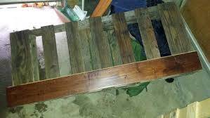Reclaimed Pallet Hard Wood Floor Pieces It S Gonna Be An End Table Started Dumpster Diving Found 4 Brand New Boxes Wood Pallet Flooring Wood Pallet Floors