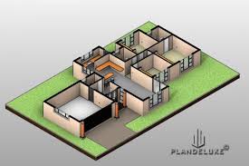 With a garage for 2 cars and 3 bedrooms suitable for permanent living. 3 Bedrooms Single Story House Plans With Photos 171sqm Plandeluxe