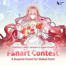 Solitary Lady] Fanart Contest launching – Contents Lab. Blue