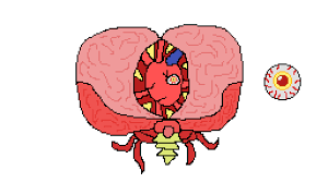 Transparent terraria brain of cthulhu. Terraria Brain Of Cthulhu Pixel Art Terraria