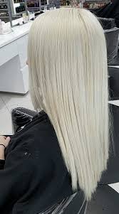 Black And White Hair Color Narcissa Platinum Blonde Ice Blonde White Blonde Hair Elsa Hair Long Hair Styles White Blonde Hair Hair Styles