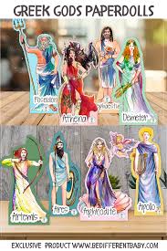 Greek Gods Printable Figures Mountain Olympus Olympus Palace Printable Be Different Baby Greek Mythology Mythology Greek Gods