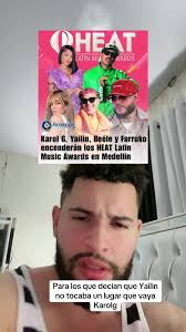 Yailin y Karol G en los Premios Heat 2023