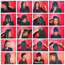 12 Steps Box Braids Hairstyle Tutorial Braided Hairstyles Braided Hairstyles Updo Braided Hairstyles Tutorials