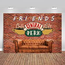 Best friends background or card. Red Brick Wall Backdrop Central Perk Friends Theme Birthday Party Sofa Coffee Shop Photography Background Photo Studio Background Aliexpress