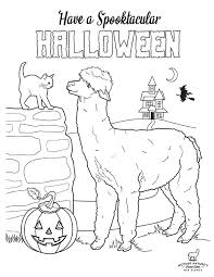 When it gets too hot to play outside, these summer printables of beaches, fish, flowers, and more will keep kids entertained. Halloween Alpaca Coloring Pages Happy Fall