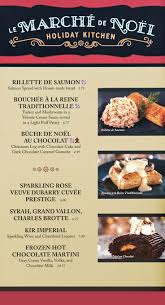 Le Marche De Noel Menu Board With Photos Holiday Menus Food Photo Menu Board