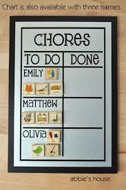 Multiple Name Chore Chart 9x13 Magnetic Chore Chart