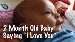 2 Month Old Baby Saying I Love You Youtube
